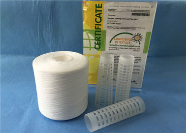 Raw White Knitting / Weaving 40/2 Spun Polyester Sewing Thread 1.33D× 38mm